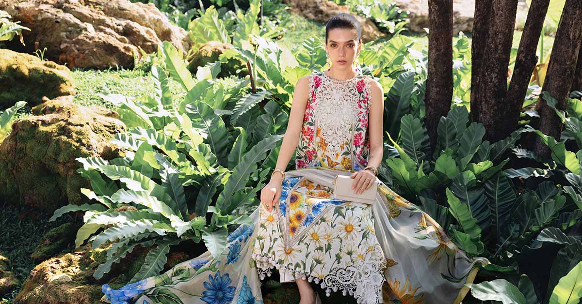 Maria B | M Prints 26 | MPT-2910-A - House Of Hania