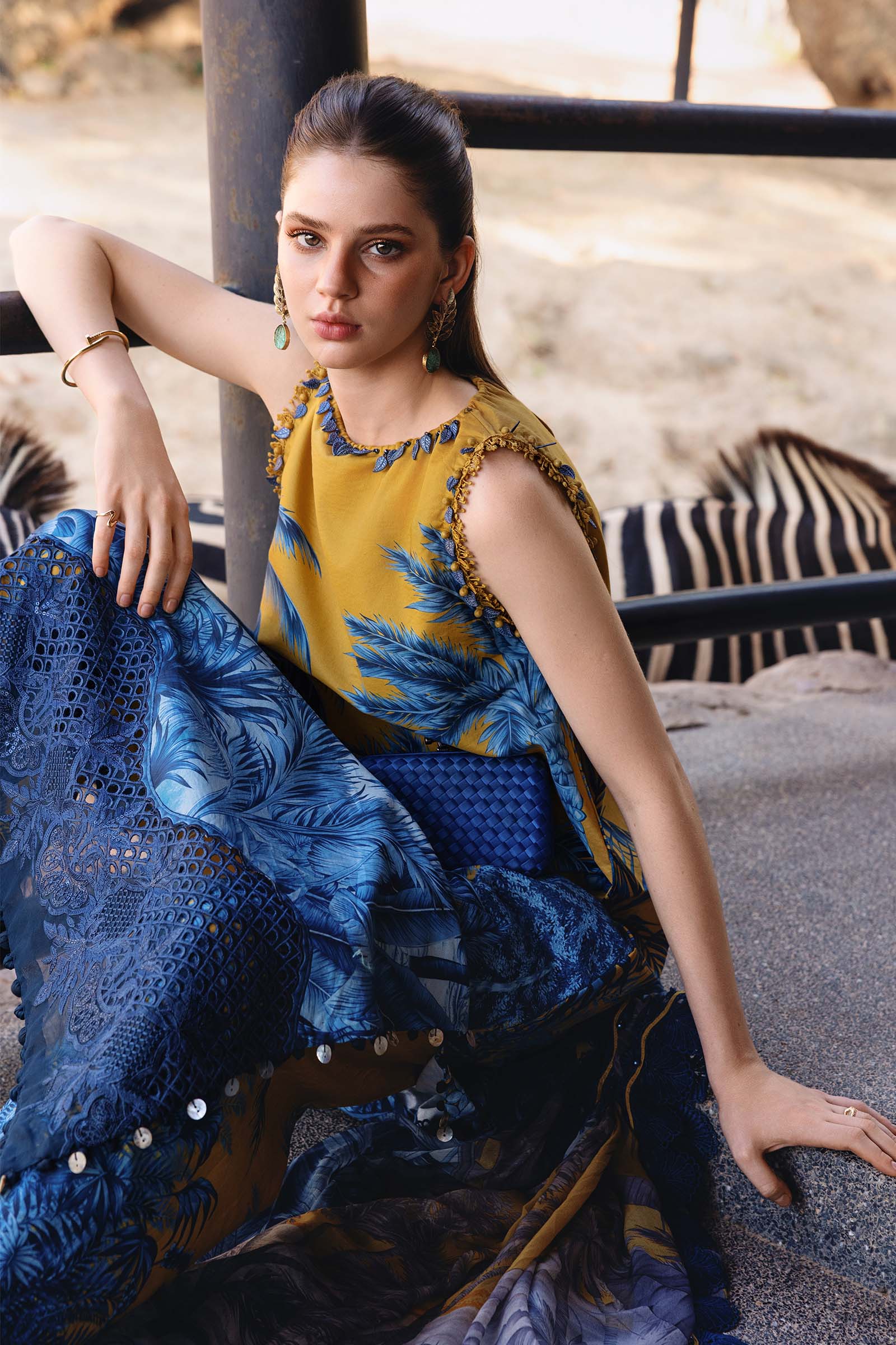 Maria B | M Prints 26 | MPT-2911-A - House Of Hania