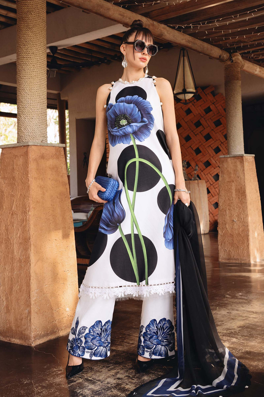 Maria B | M Prints 26 | MPT-2913-A - House Of Hania