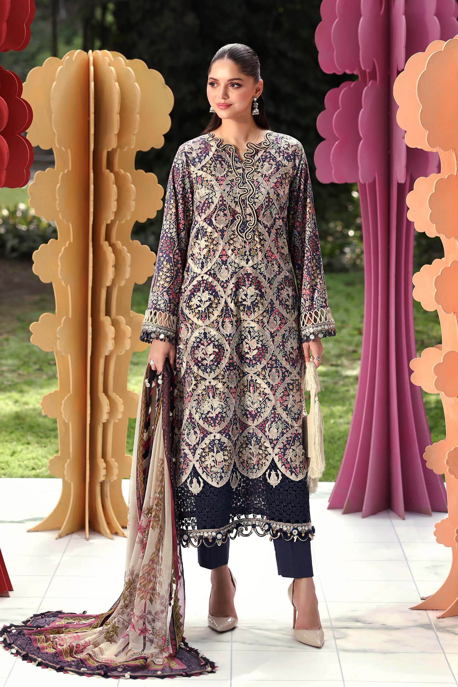 Maria B | M Prints 26 | MPT-3003-B - House Of Hania