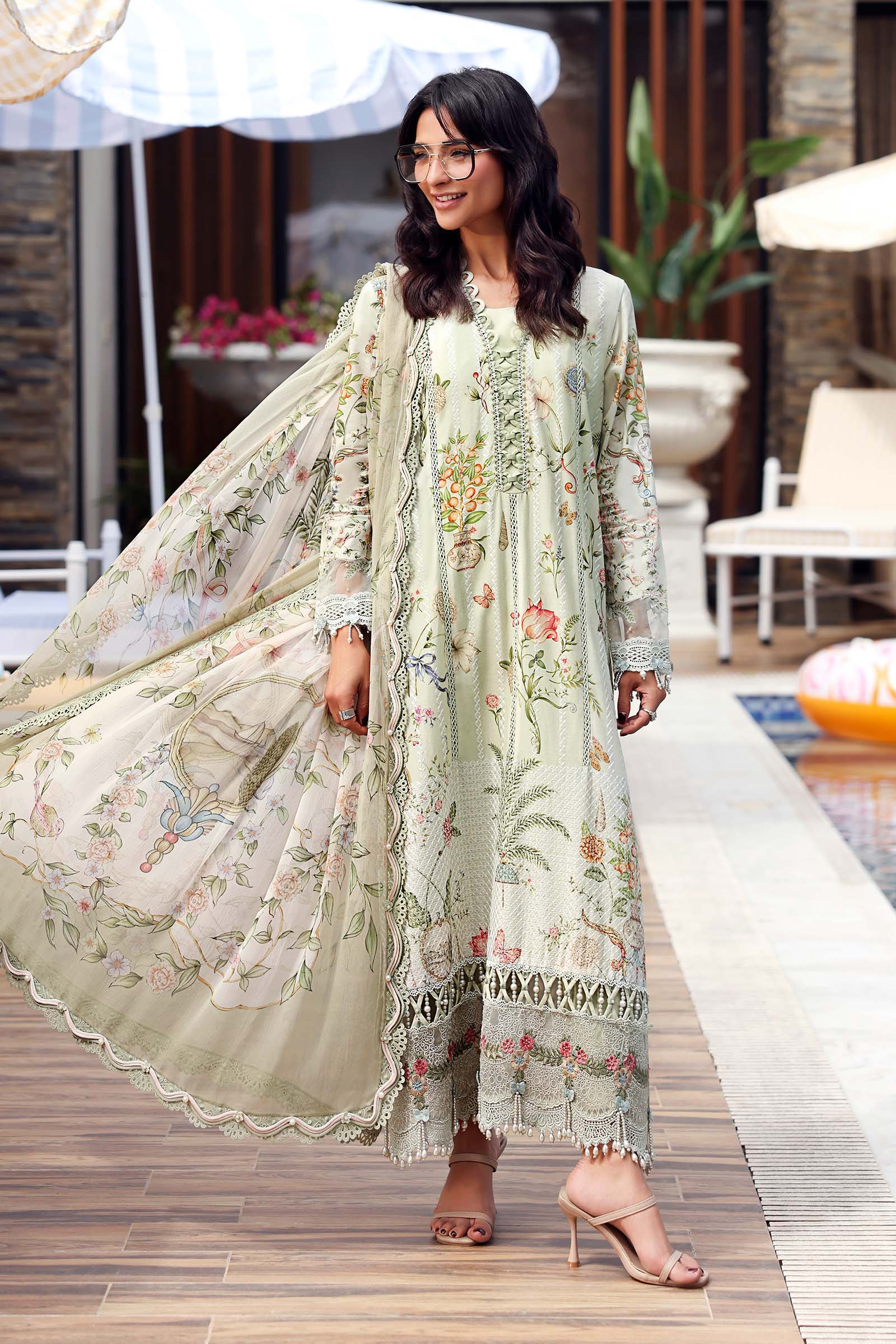 Maria B | M Prints 26 | MPT-3004-B - House Of Hania