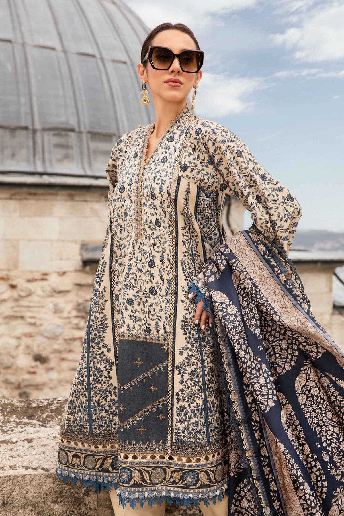 Maria B | M Prints Fall Edit 24 | MPT-2302-A - House Of Hania
