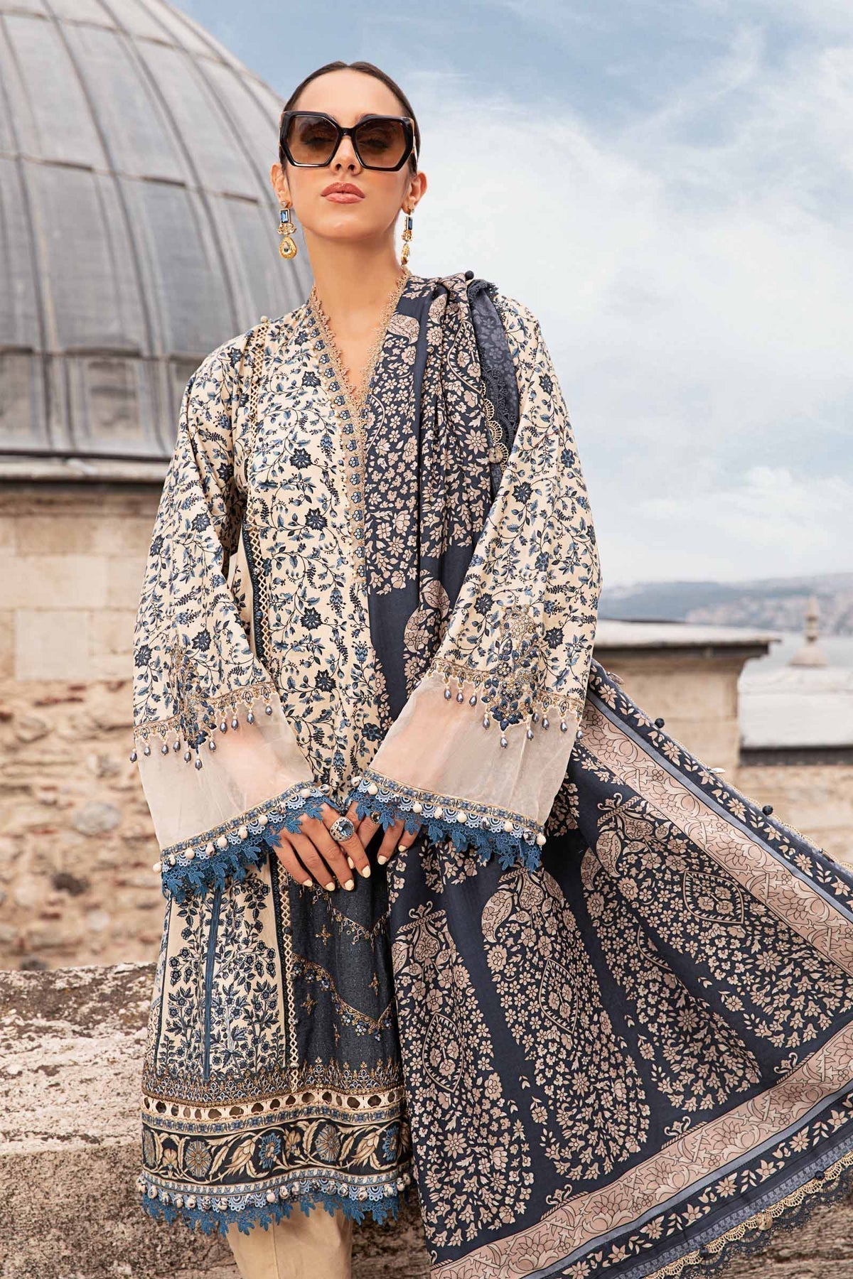 Maria B | M Prints Fall Edit 24 | MPT-2302-A - House Of Hania