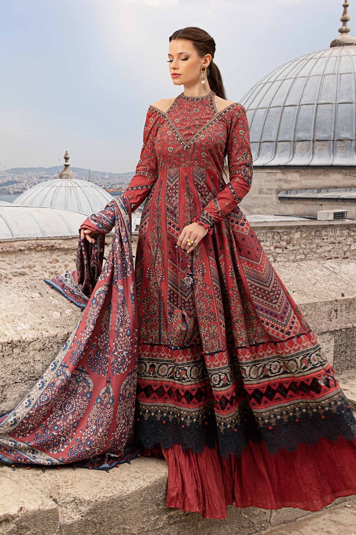Maria B | M Prints Fall Edit 24 | MPT-2302-B - House Of Hania