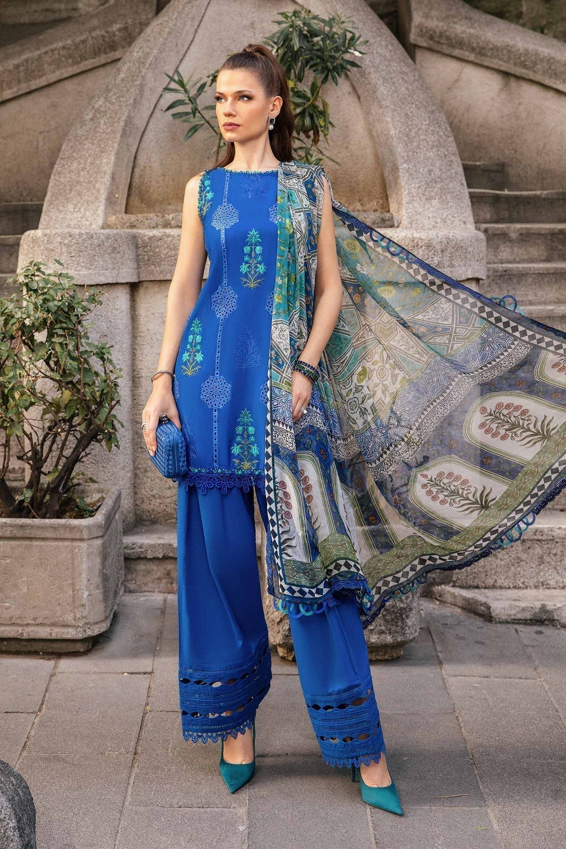 Maria B | M Prints Fall Edit 24 | MPT-2303-A - House Of Hania
