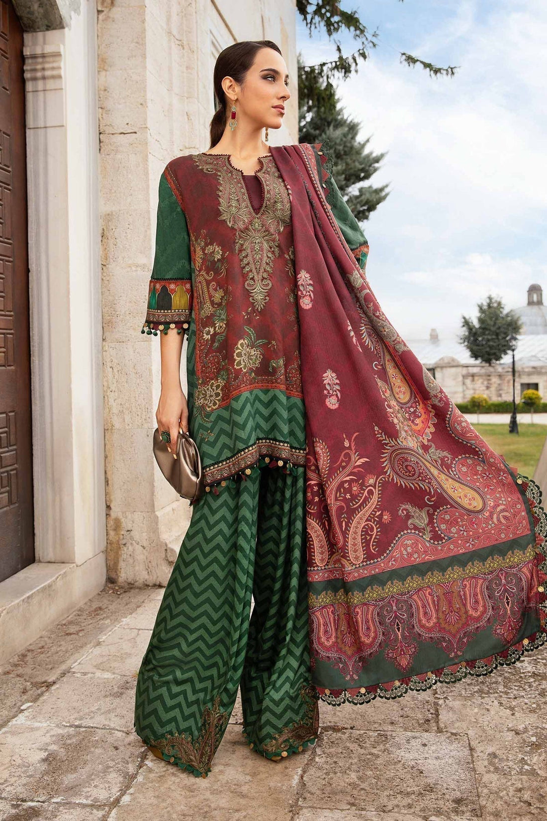 Maria B | M Prints Fall Edit 24 |  MPT-2305-B - House Of Hania