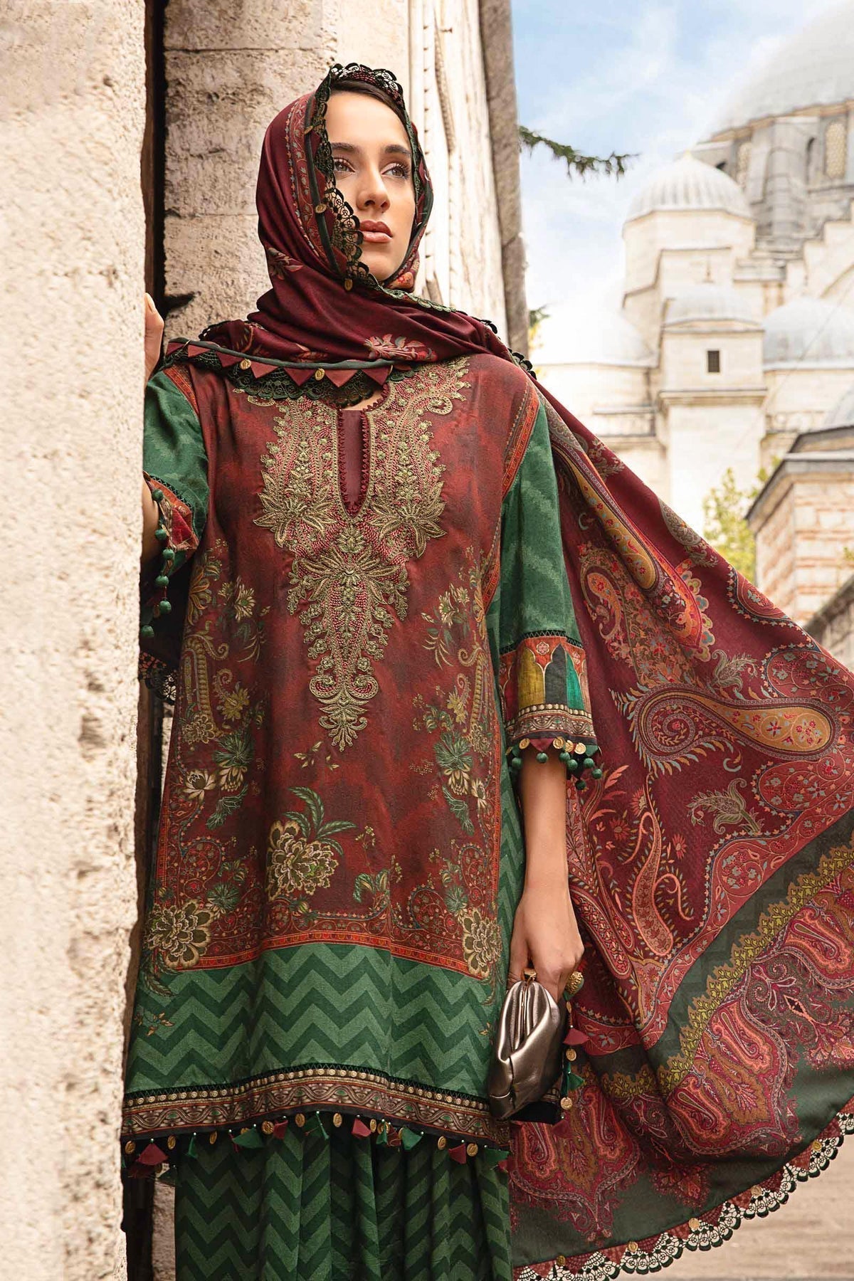 Maria B | M Prints Fall Edit 24 |  MPT-2305-B - House Of Hania