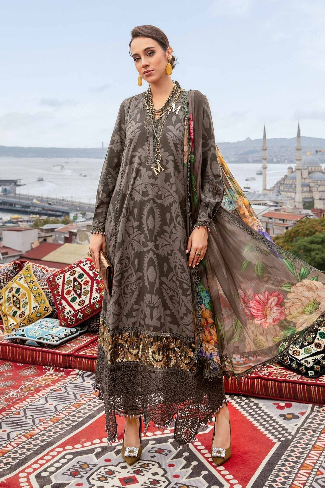 Maria B | M Prints Fall Edit 24 | MPT-2307-A - House Of Hania