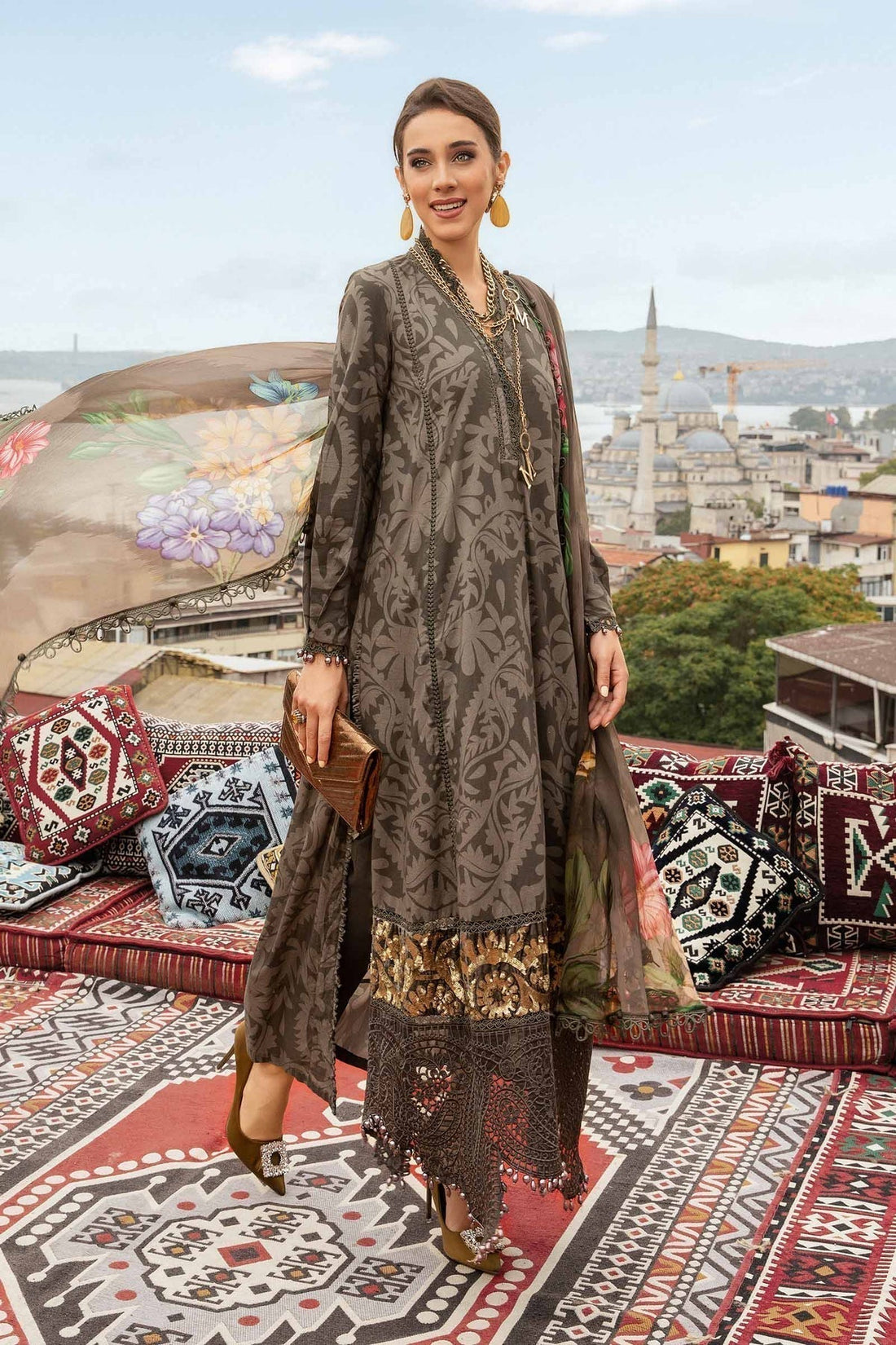 Maria B | M Prints Fall Edit 24 | MPT-2307-A - House Of Hania