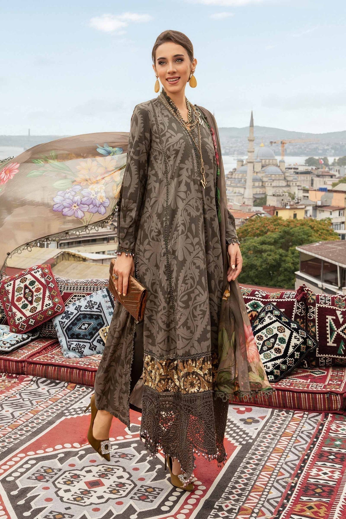 Maria B | M Prints Fall Edit 24 | MPT-2307-A - House Of Hania