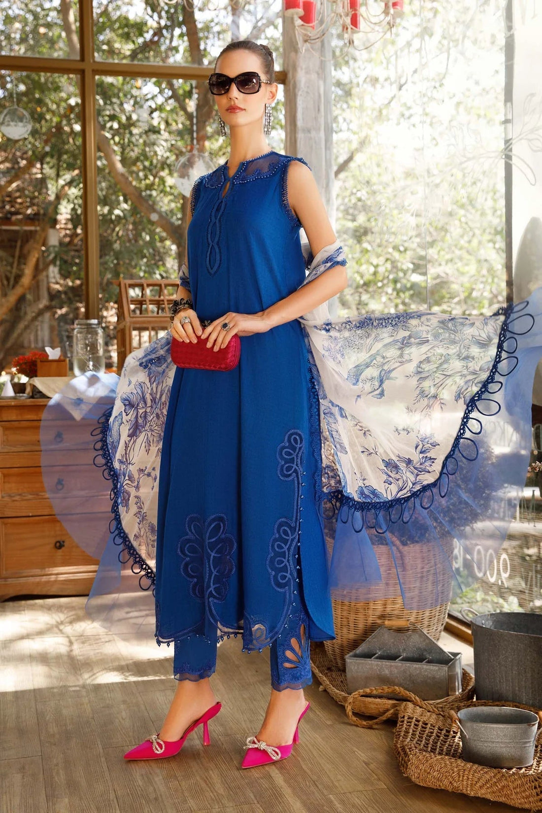 Maria B | M Prints | MPT-1704-B - House Of Hania