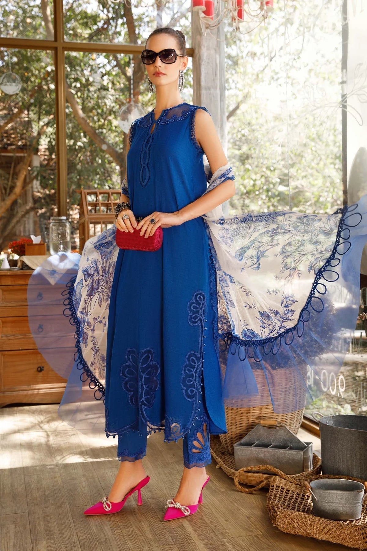Maria B | M Prints | MPT-1704-B - House Of Hania