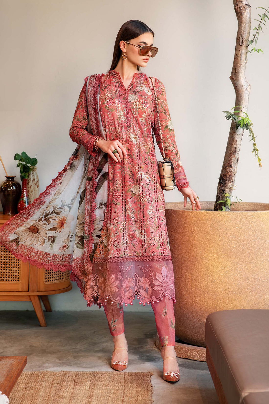 Maria B | M Prints | MPT-2508-A - House Of Hania