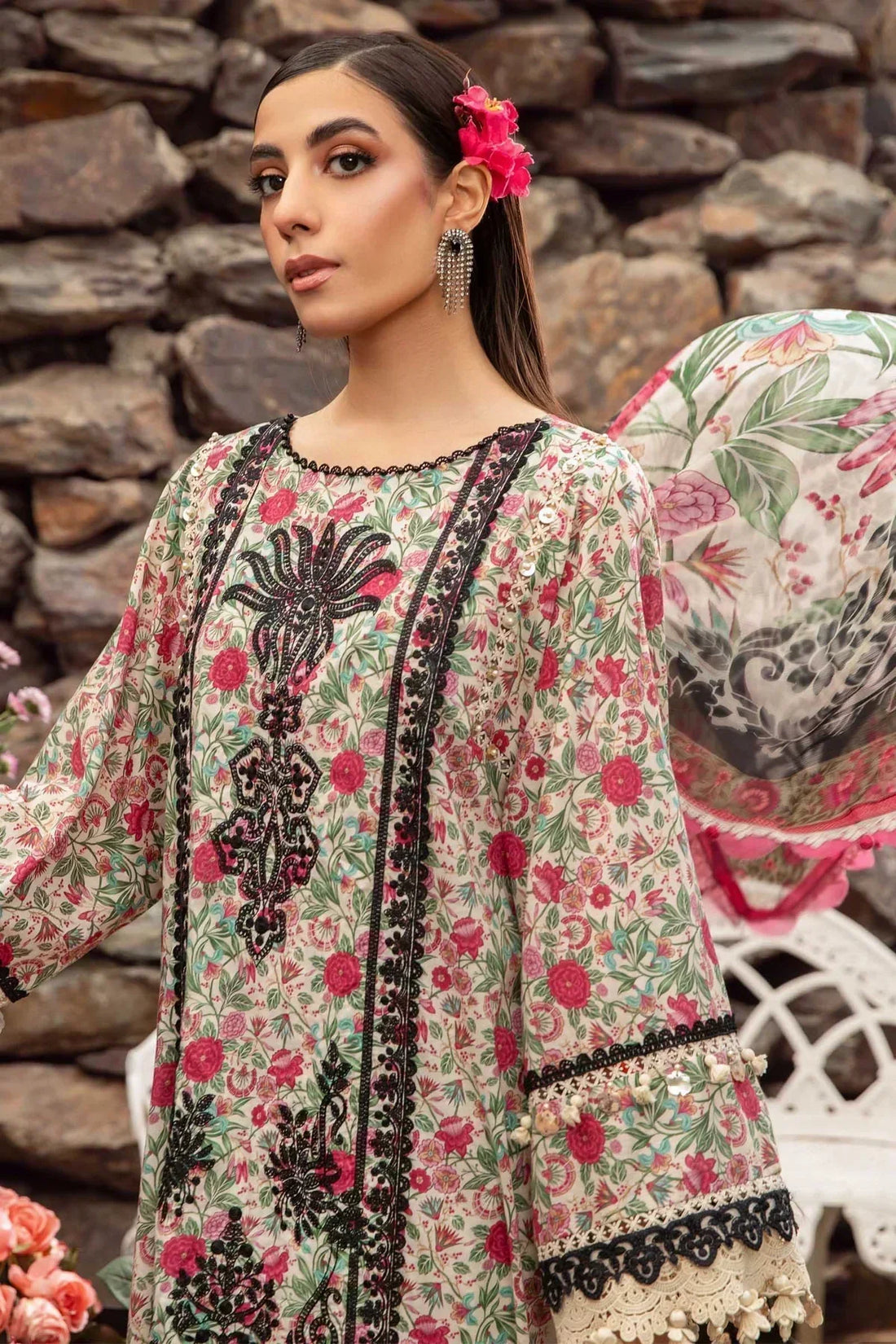 Maria B | M Prints Spring 24 | MPT-2113-A - House Of Hania