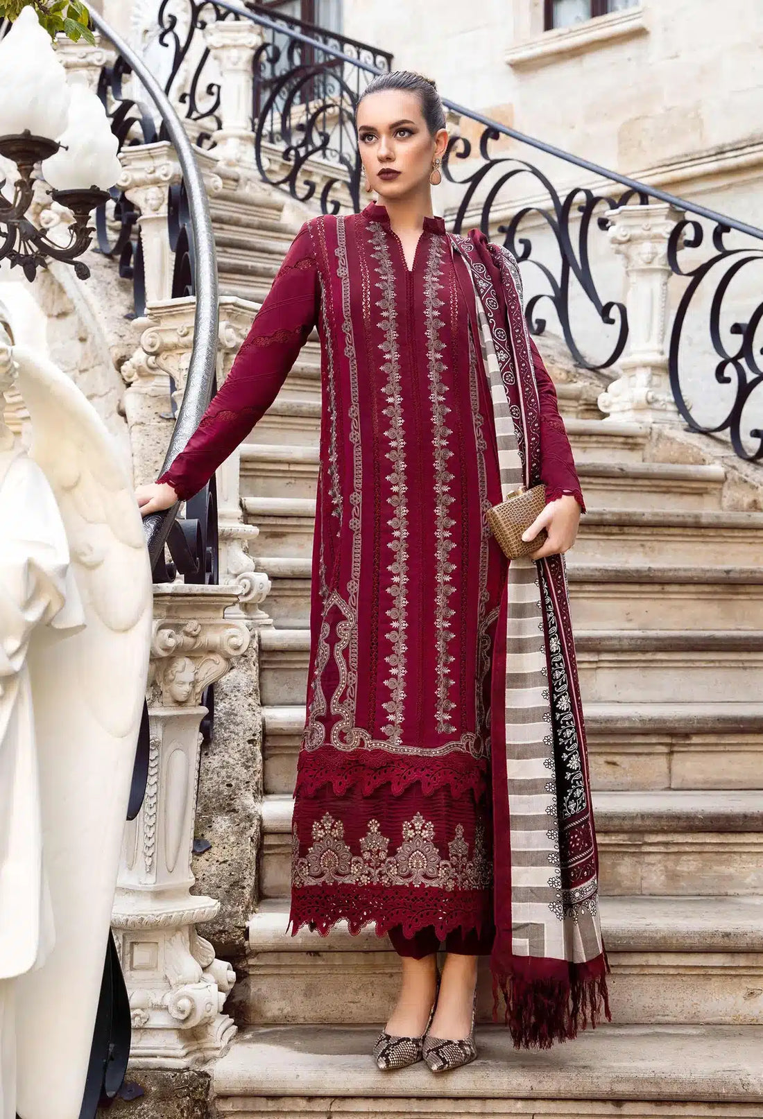 Maria B | M Prints Winter 23 | MPT-2002-A - House Of Hania