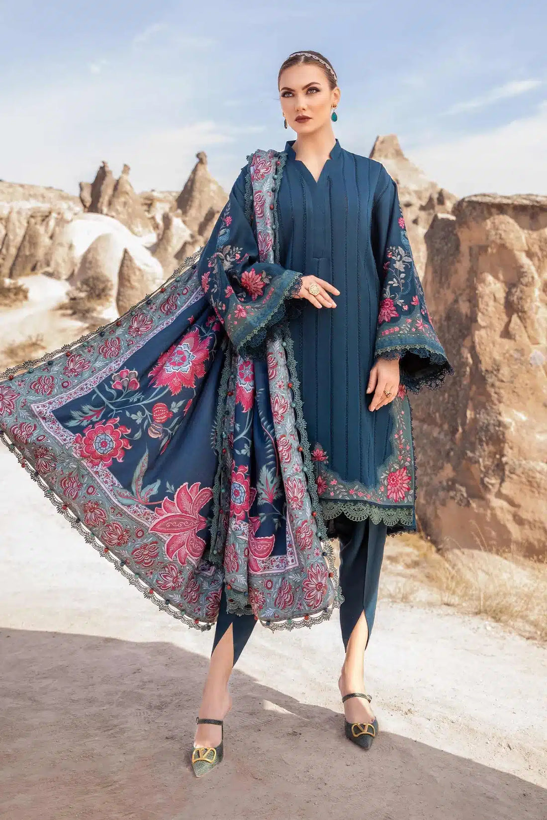 Maria B | M Prints Winter 23 | MPT-2005-B - House Of Hania