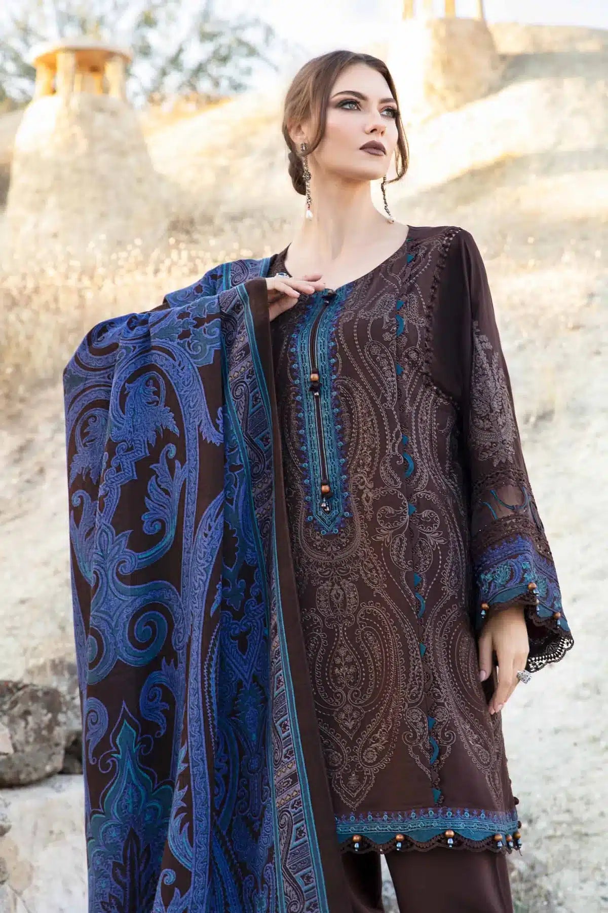 Maria B | M Prints Winter 23 | MPT-2008-B - House Of Hania