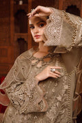 Maria .B MBROIDERED – Coffee (BD-2501) - House Of Hania