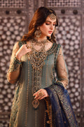 Maria.B MBROIDERED – Peacock Shades (BD-2508) - House Of Hania