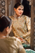 Maria.B MBROIDERED – Salmon and Leaf Green (BD-2503) - House Of Hania
