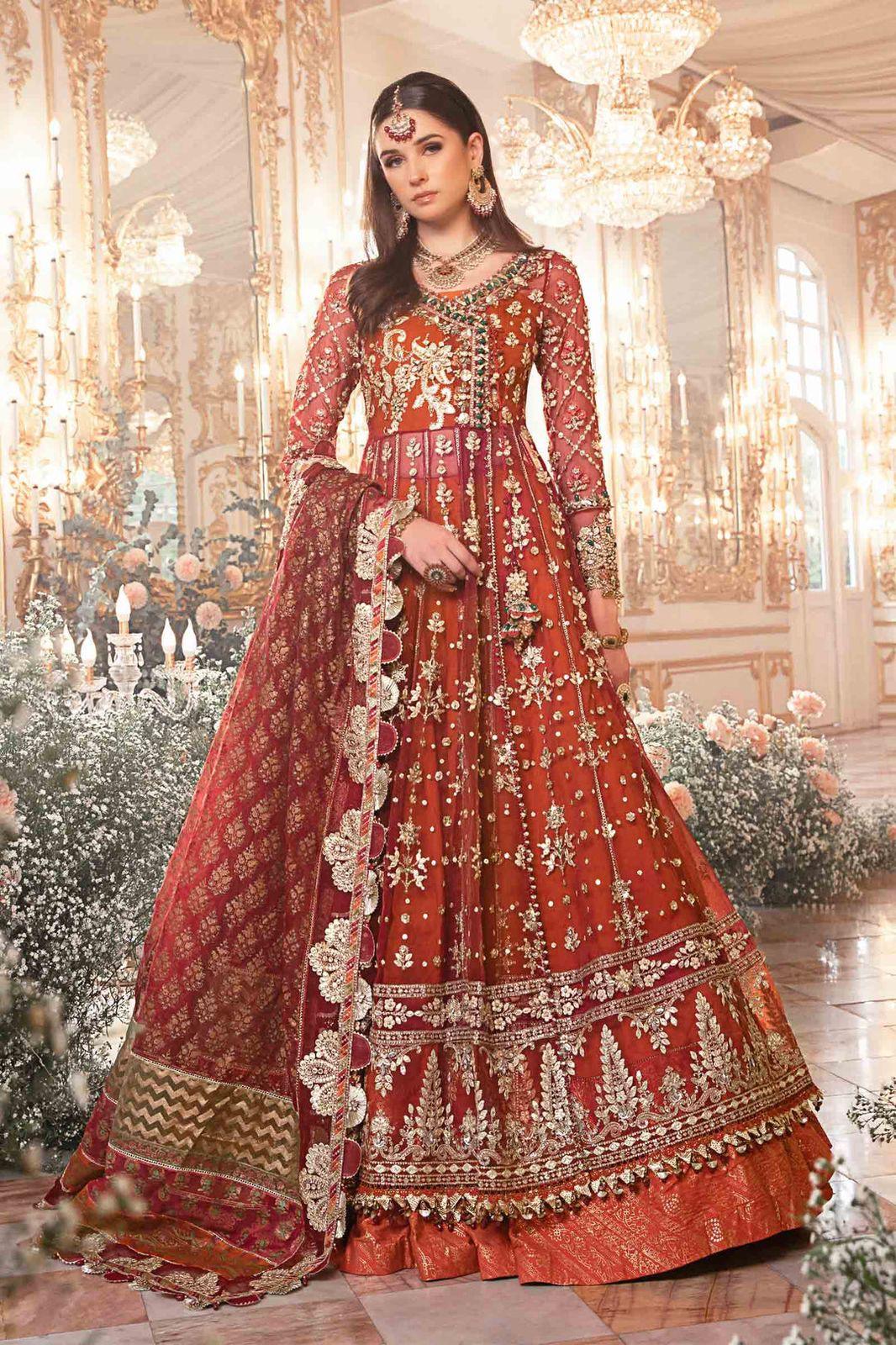 Maria B - Maroon BD-2705 - House Of Hania