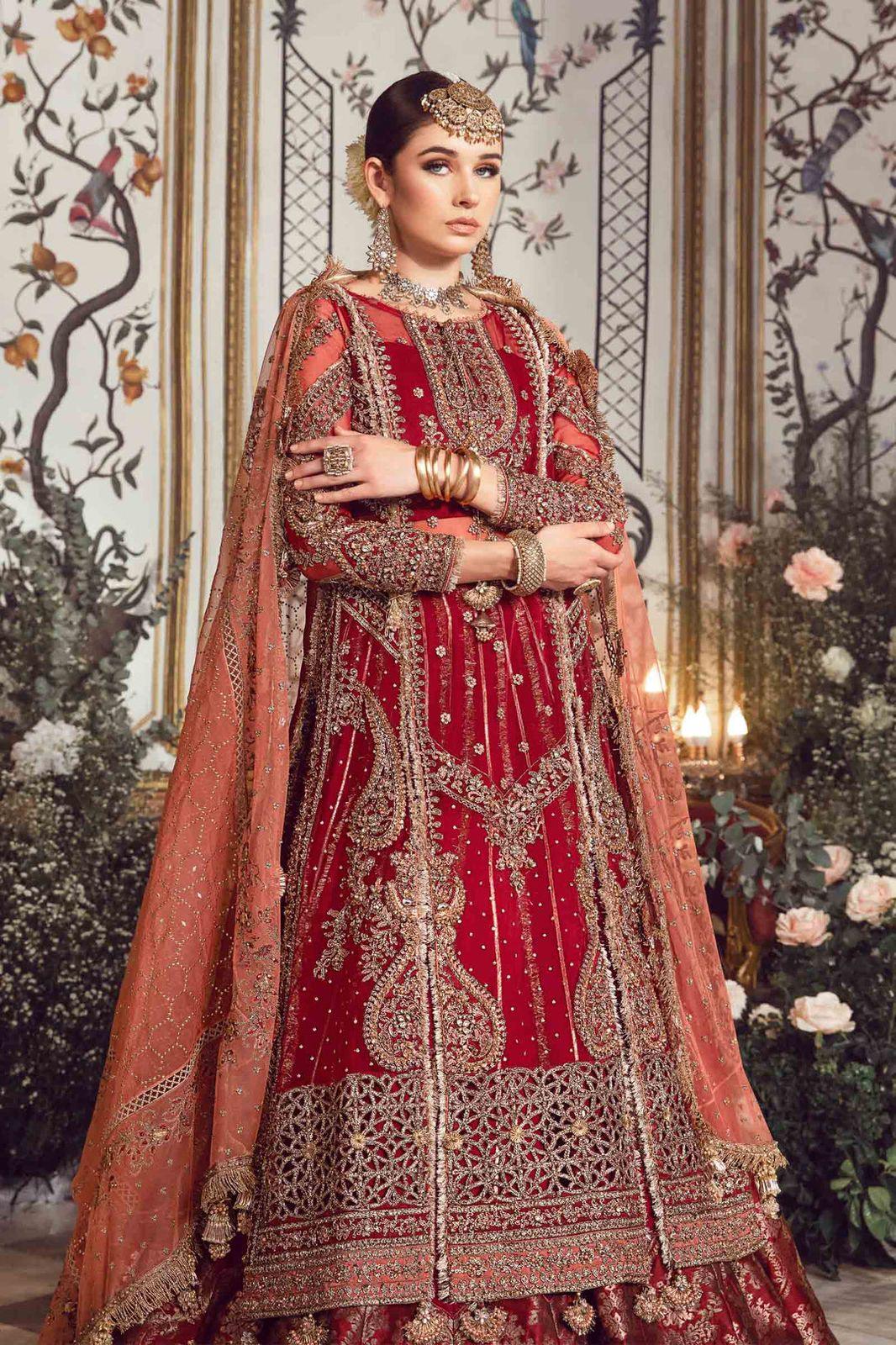 Maria B - Maroon BD-2708 - House Of Hania