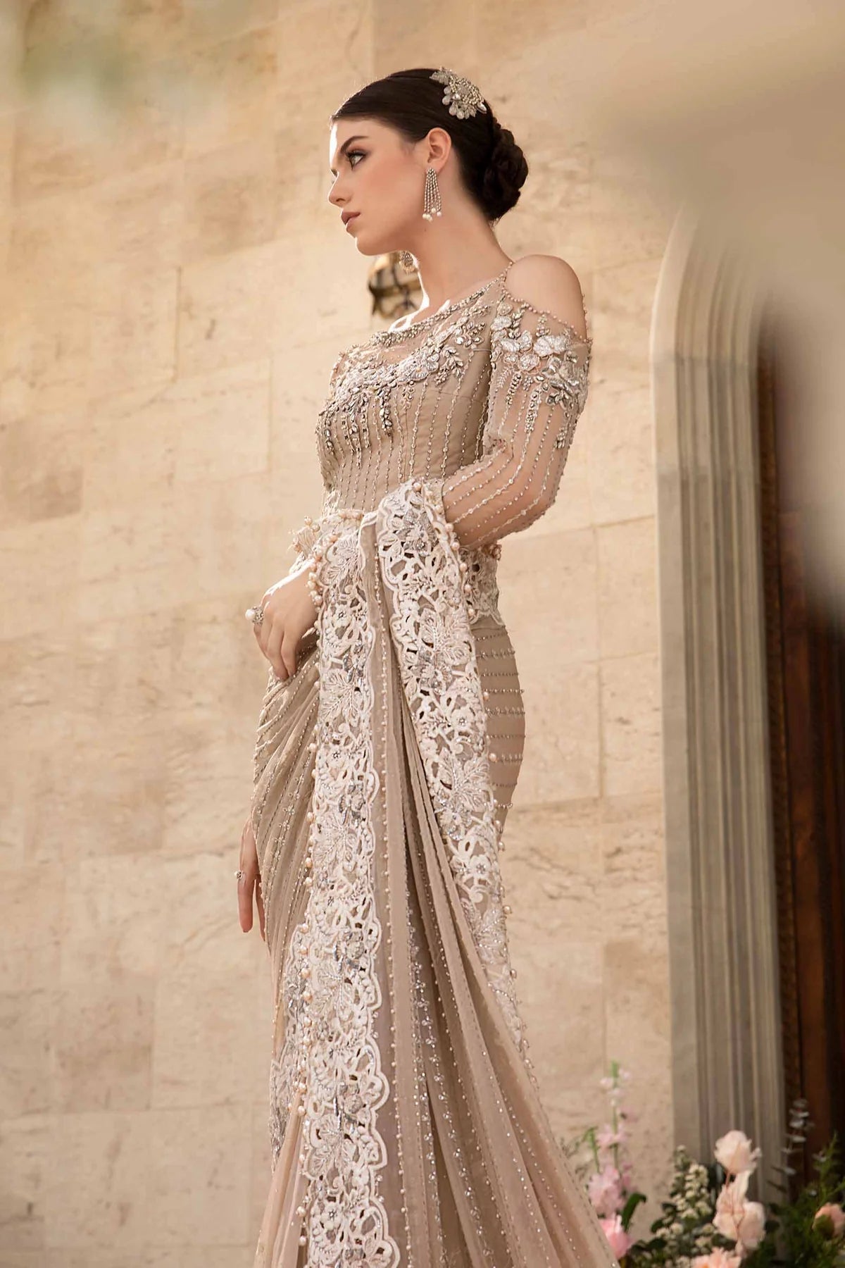 Maria B | Mbroidered Fabrics 2024 | BD-2801 - House Of Hania