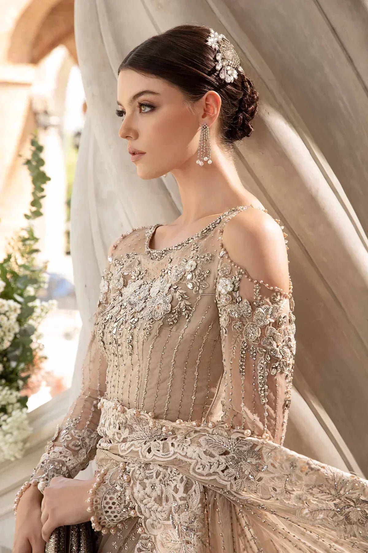Maria B | Mbroidered Fabrics 2024 | BD-2801 - House Of Hania