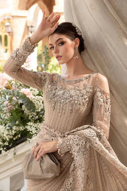 Maria B | Mbroidered Fabrics 2024 | BD-2801 - House Of Hania