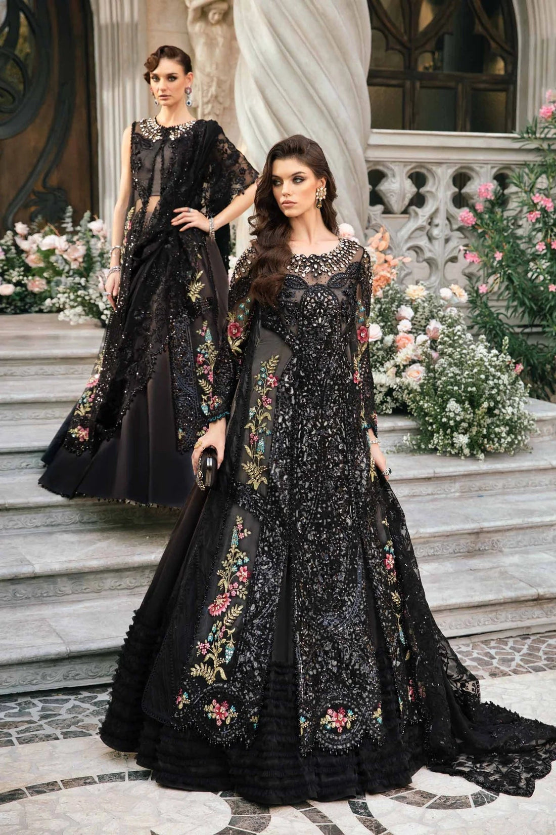 Maria B | Mbroidered Fabrics 2024 | BD-2802 - House Of Hania