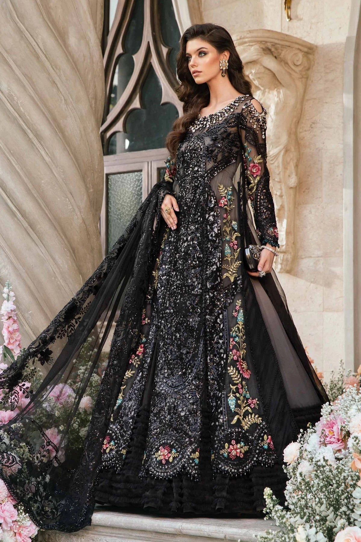 Maria B | Mbroidered Fabrics 2024 | BD-2802 - House Of Hania