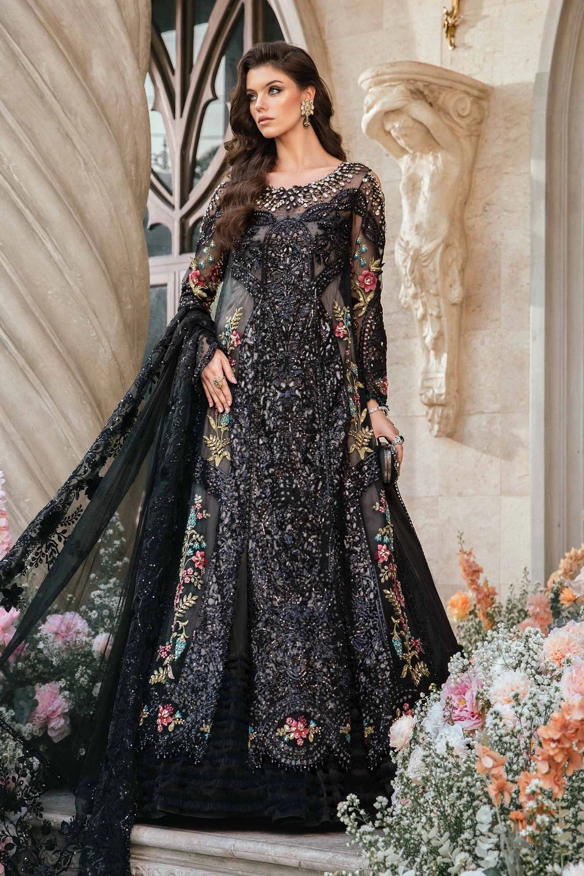 Maria B | Mbroidered Fabrics 2024 | BD-2802 - House Of Hania