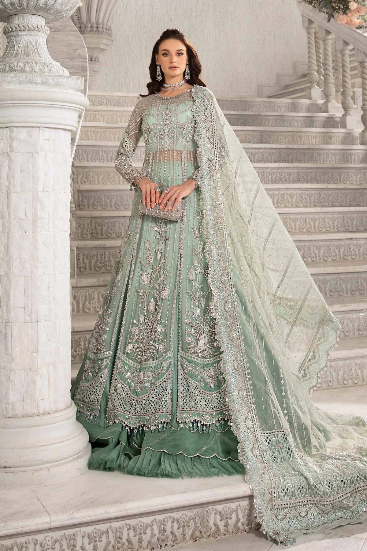 Maria B | Mbroidered Fabrics 2024 | BD-2803 - House Of Hania