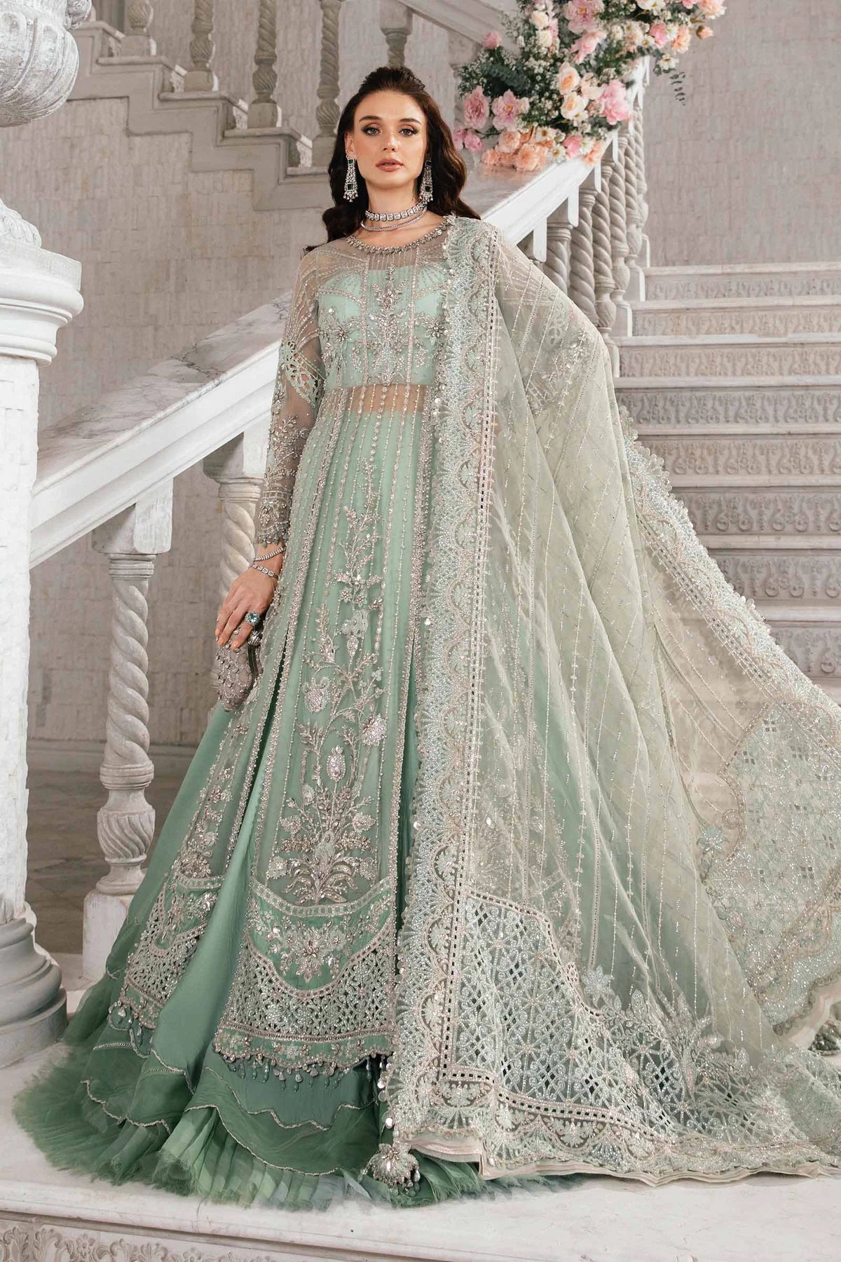 Maria B | Mbroidered Fabrics 2024 | BD-2803 - House Of Hania