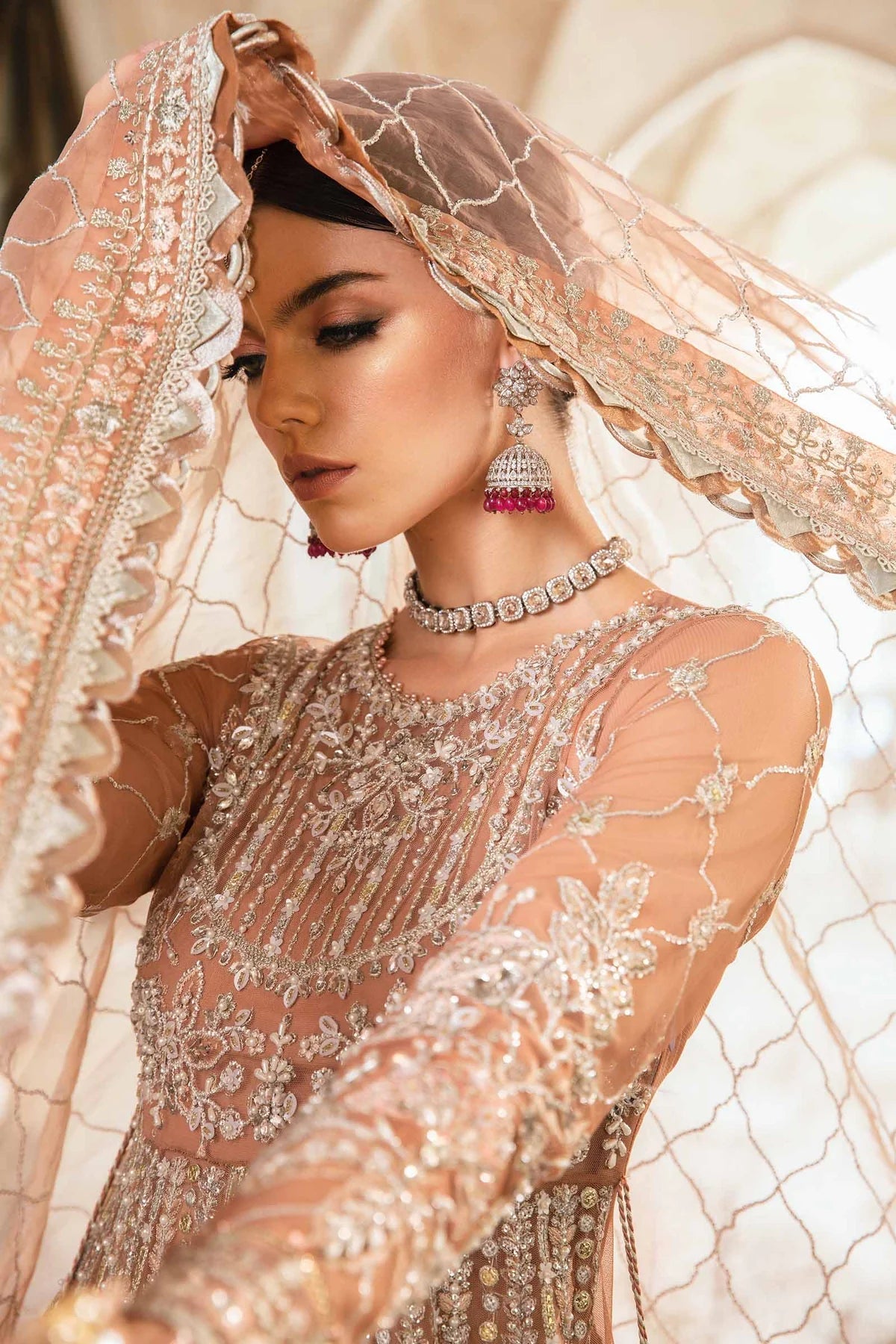 Maria B | Mbroidered Fabrics 2024 | BD-2804 - House Of Hania