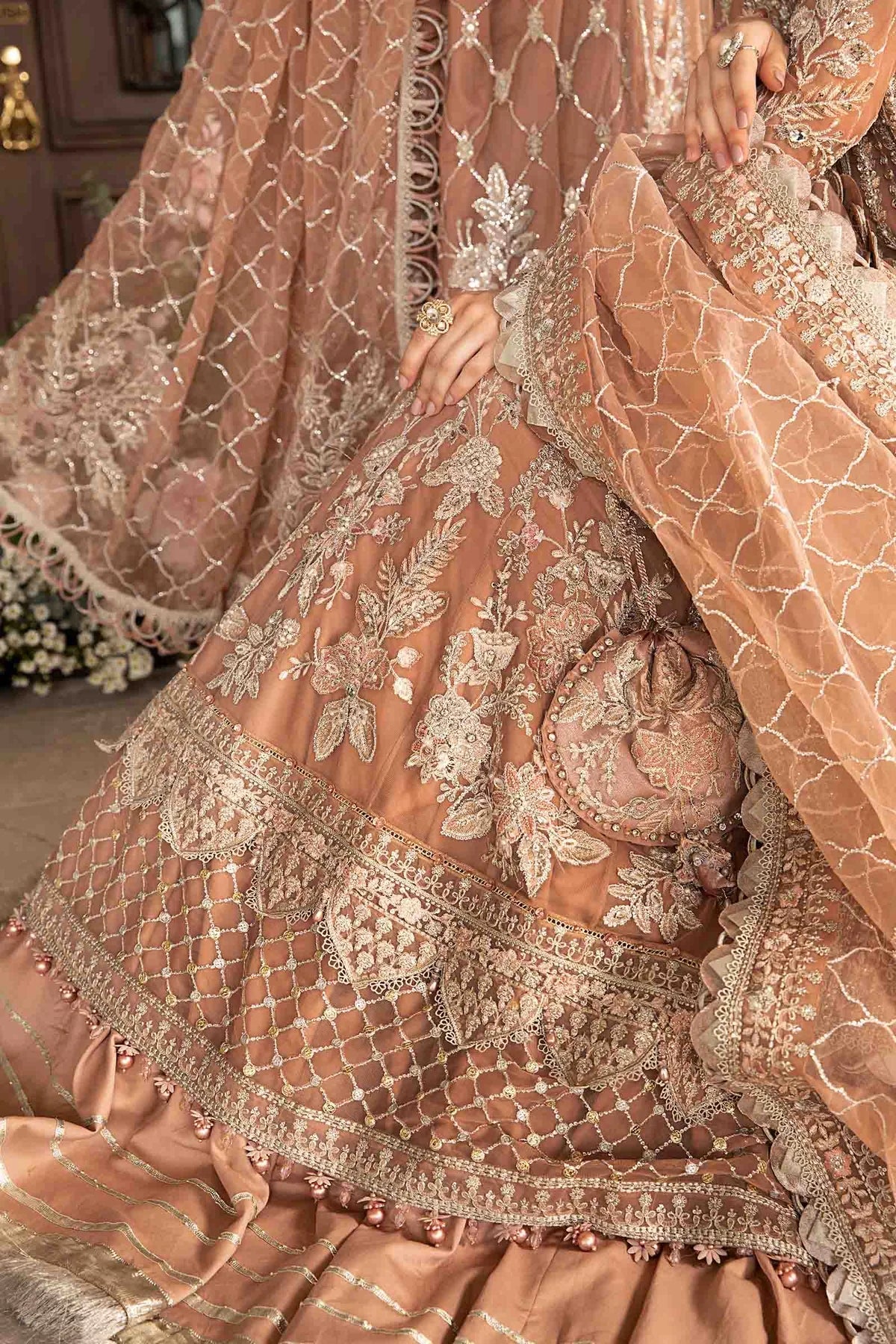 Maria B | Mbroidered Fabrics 2024 | BD-2804 - House Of Hania