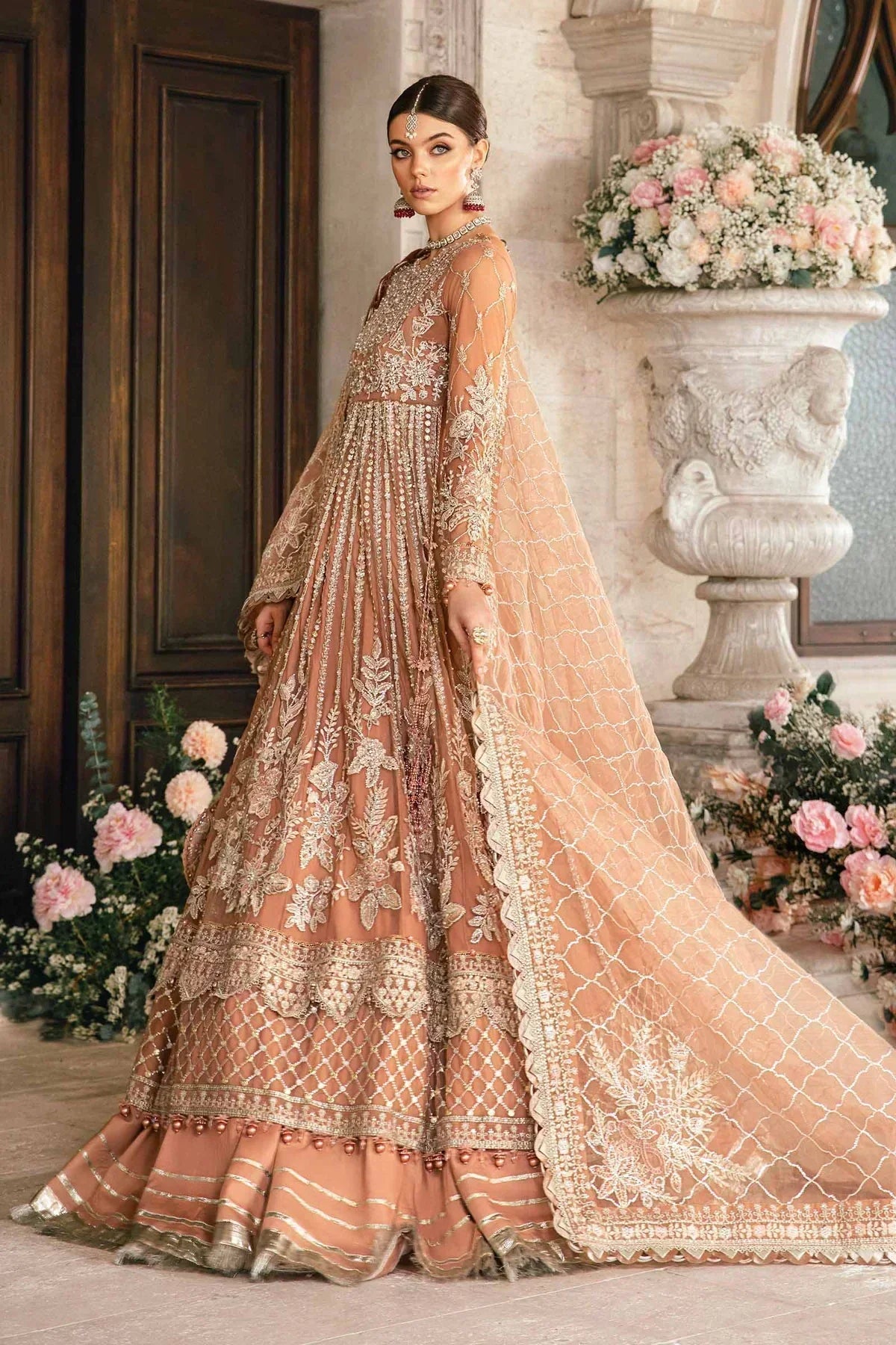Maria B | Mbroidered Fabrics 2024 | BD-2804 - House Of Hania