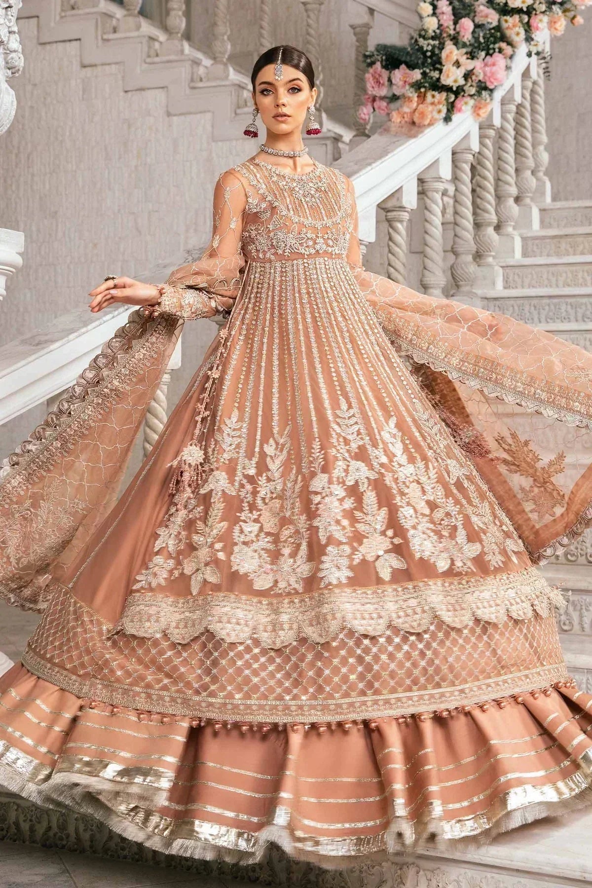 Maria B | Mbroidered Fabrics 2024 | BD-2804 - House Of Hania
