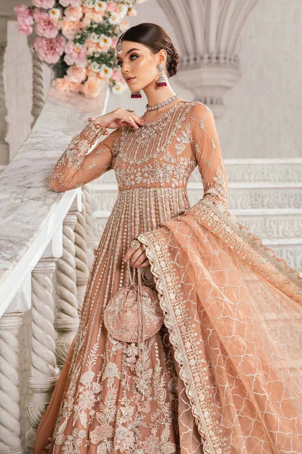 Maria B | Mbroidered Fabrics 2024 | BD-2804 - House Of Hania