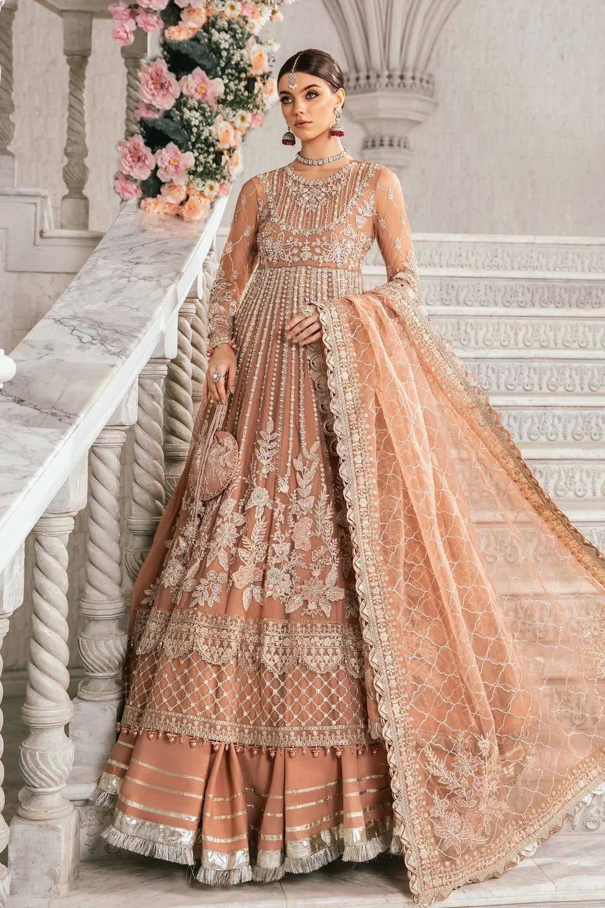 Maria B | Mbroidered Fabrics 2024 | BD-2804 - House Of Hania