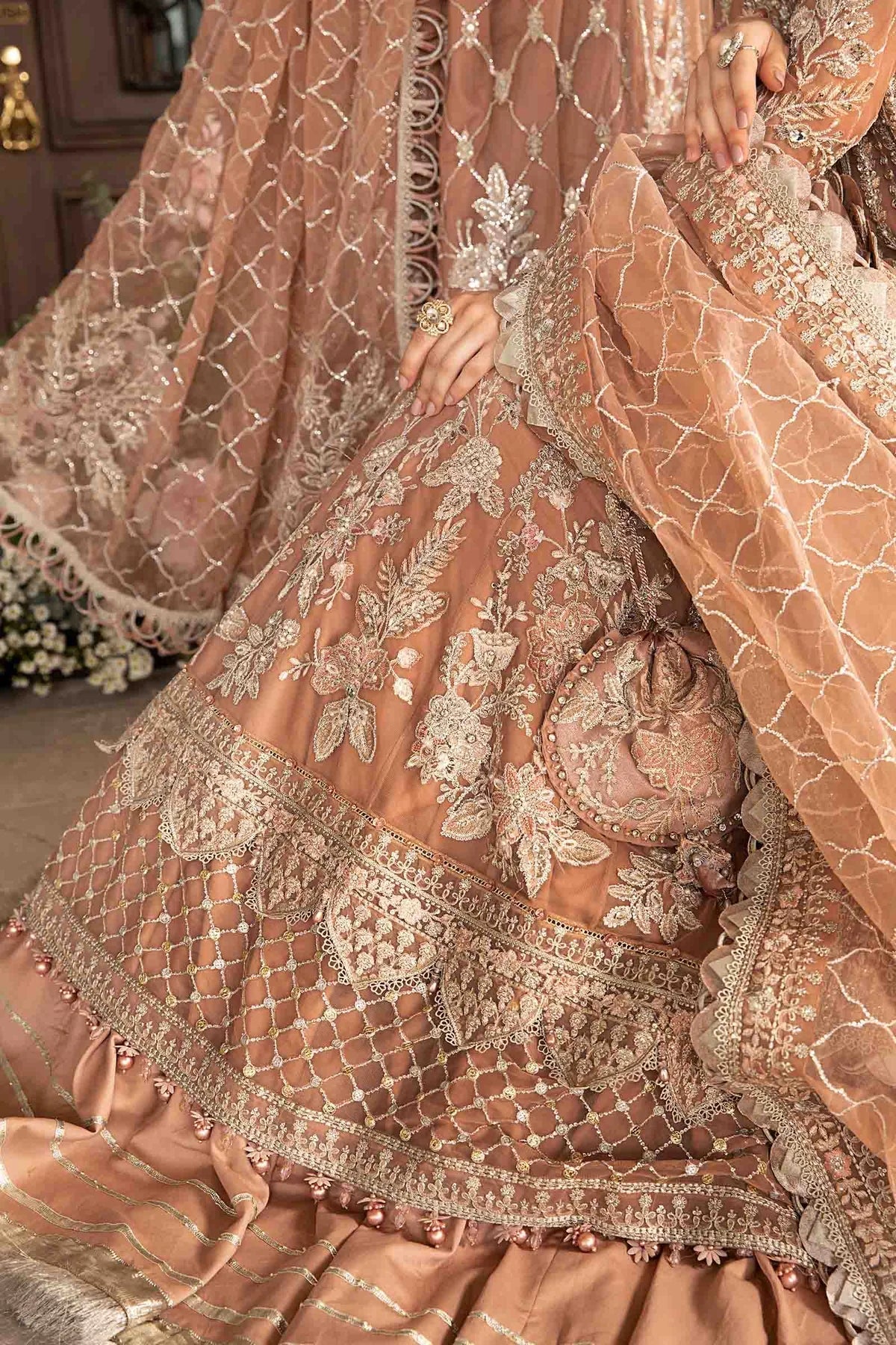 Maria B | Mbroidered Fabrics 2024 | BD-2804 - House Of Hania