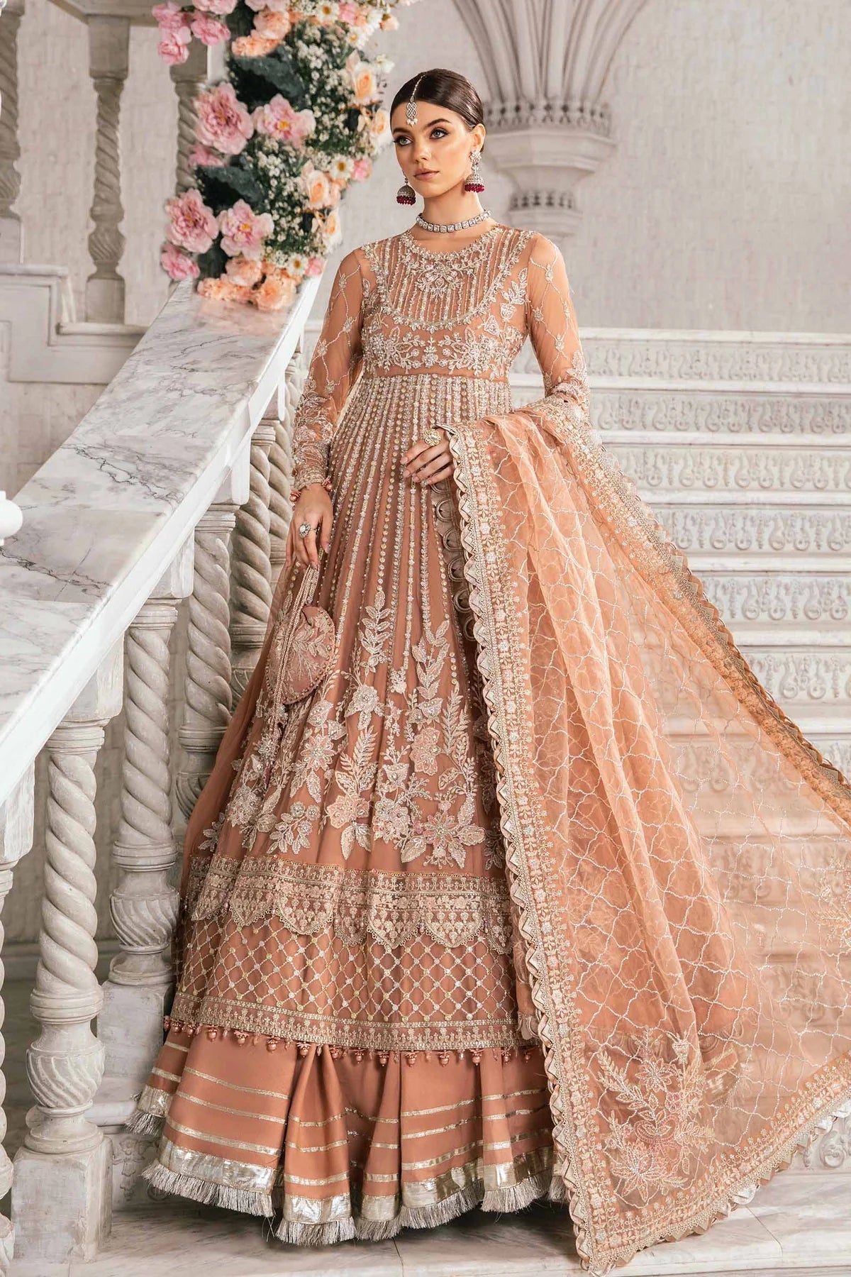 Maria B | Mbroidered Fabrics 2024 | BD-2804 - House Of Hania