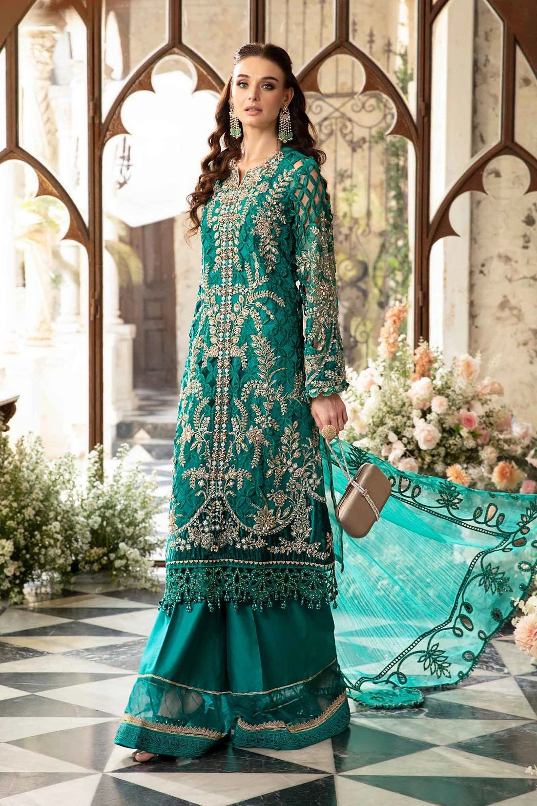 Maria B | Mbroidered Fabrics 2024 | BD-2806 - House Of Hania
