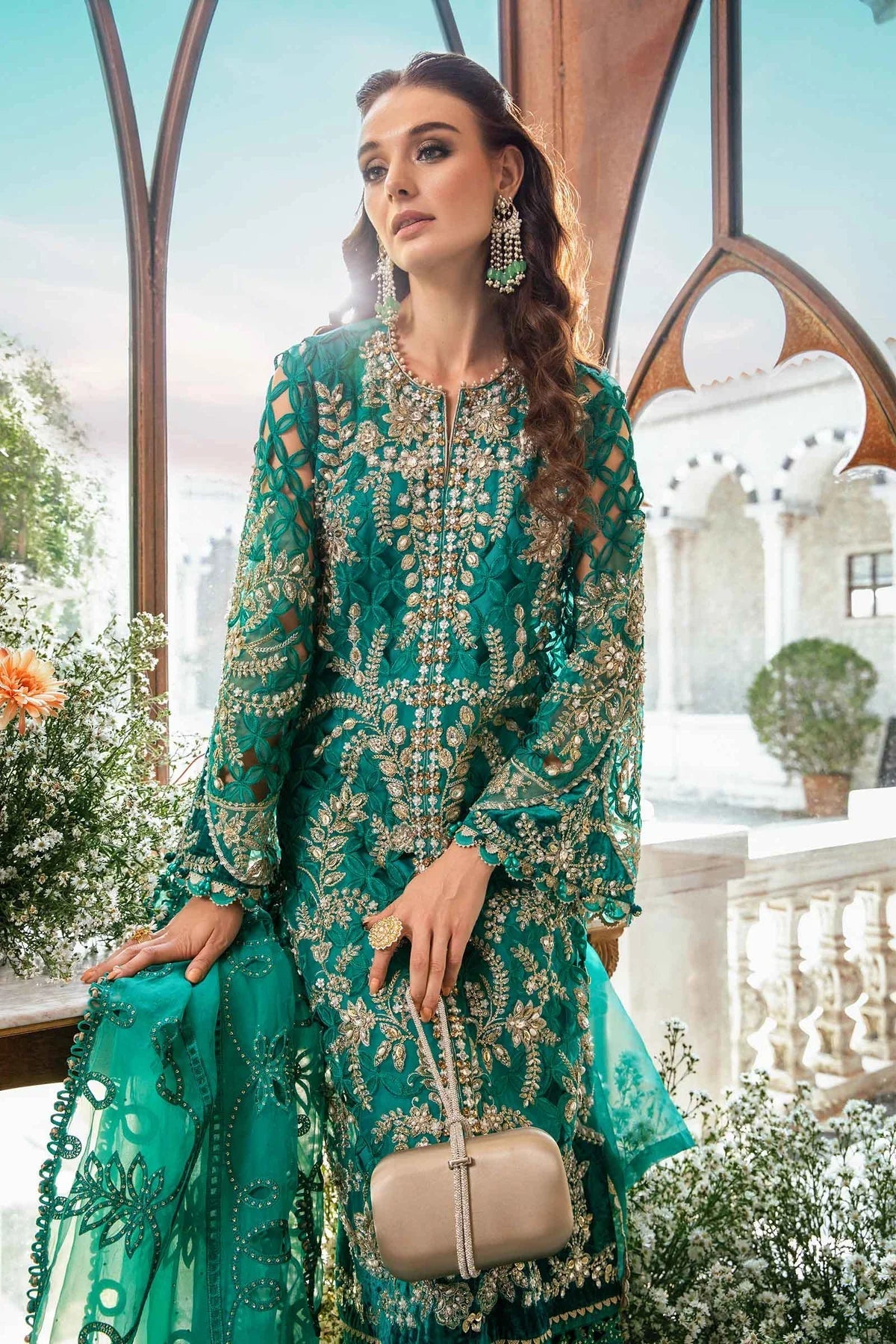Maria B | Mbroidered Fabrics 2024 | BD-2806 - House Of Hania