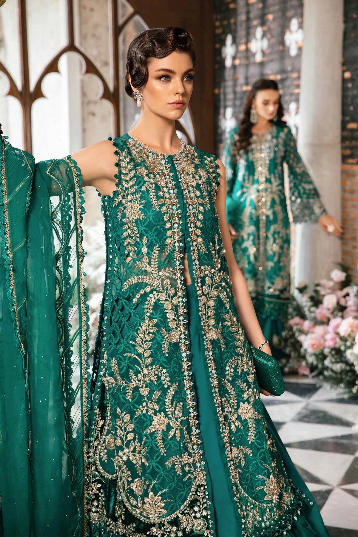 Maria B | Mbroidered Fabrics 2024 | BD-2806 - House Of Hania