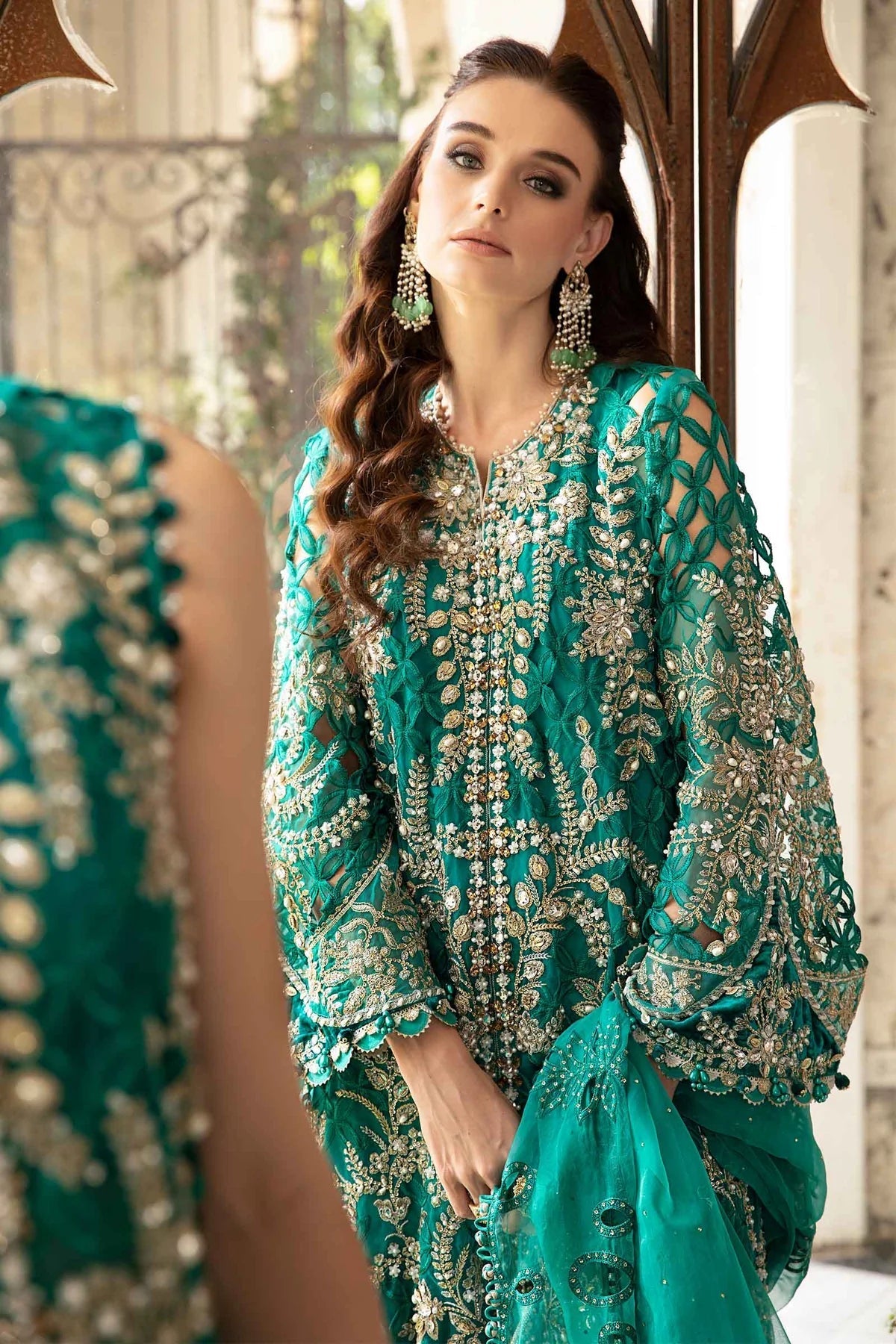 Maria B | Mbroidered Fabrics 2024 | BD-2806 - House Of Hania