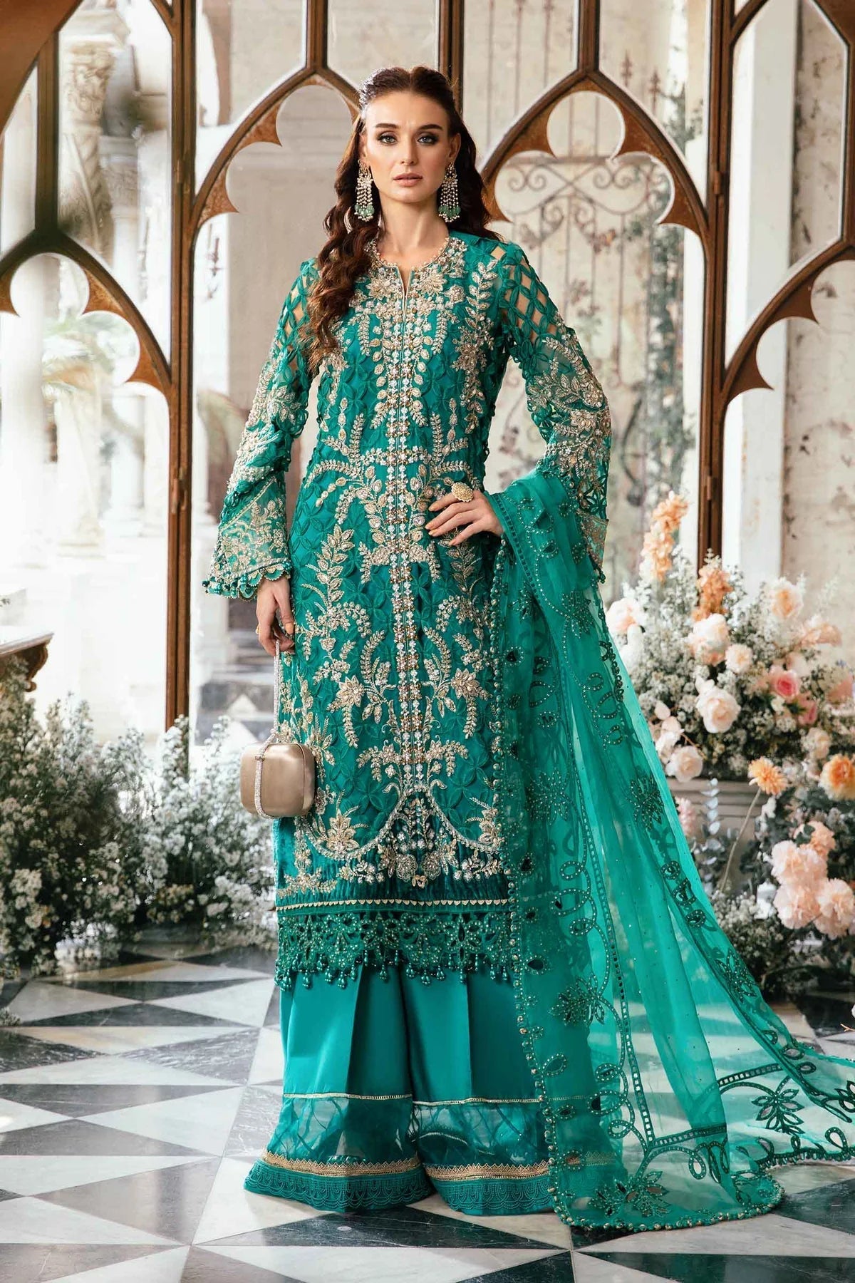 Maria B | Mbroidered Fabrics 2024 | BD-2806 - House Of Hania