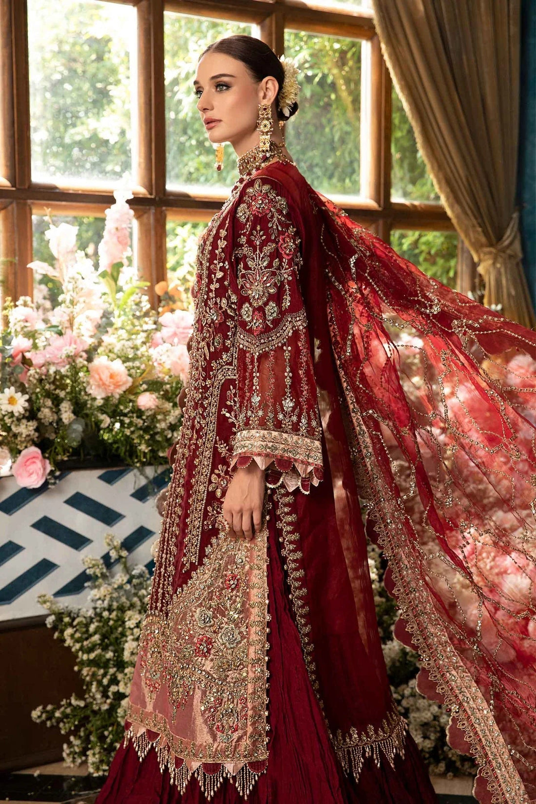 Maria B | Mbroidered Fabrics 2024 | BD-2807 - House Of Hania