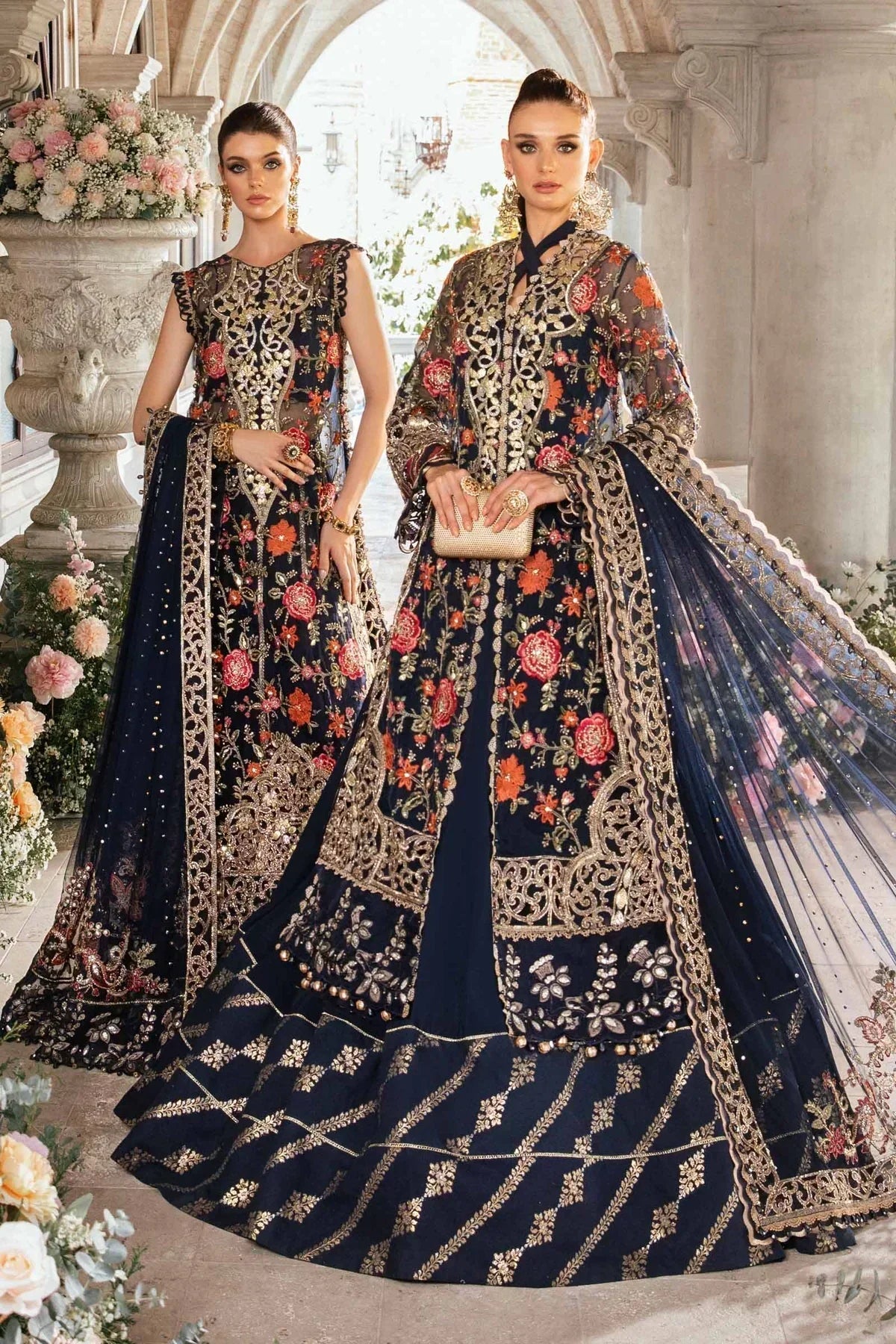 Maria B | Mbroidered Fabrics 2024 | BD-2808 - House Of Hania