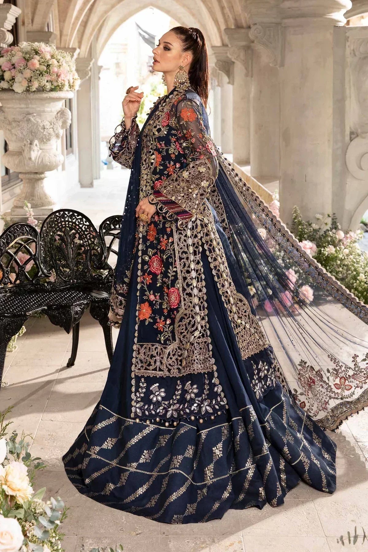Maria B | Mbroidered Fabrics 2024 | BD-2808 - House Of Hania